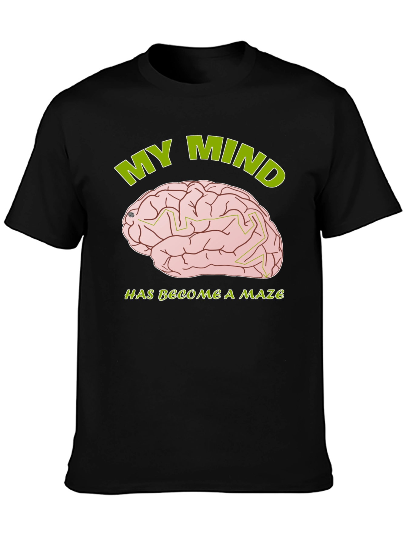 My Mind is a Maze T-Shirt - Brain Design
