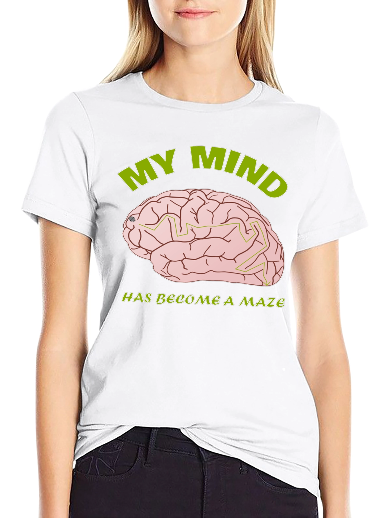 My Mind is a Maze T-Shirt - Brain Design