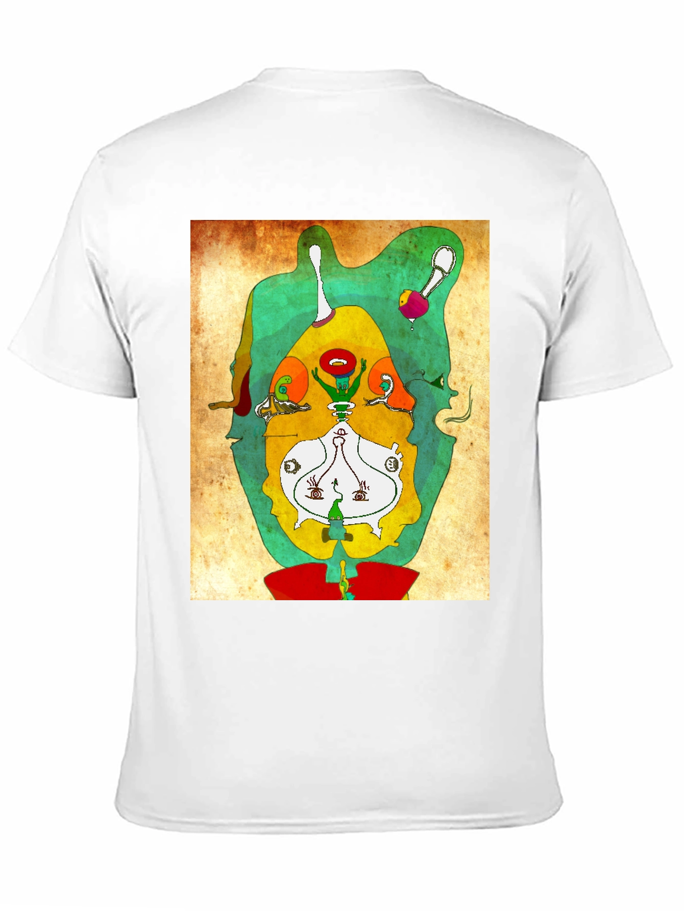 Abstract Graphic Print Tee - Modern Art Shirt