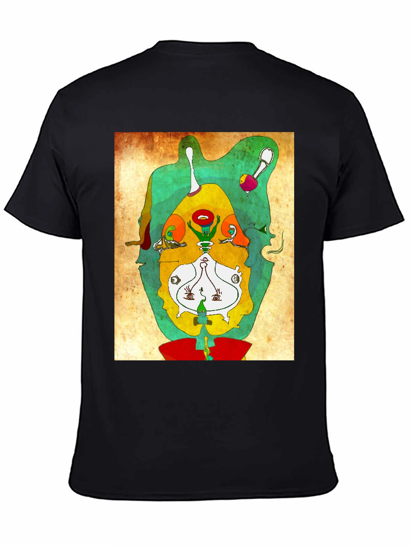 Abstract Graphic Print Tee - Modern Art Shirt