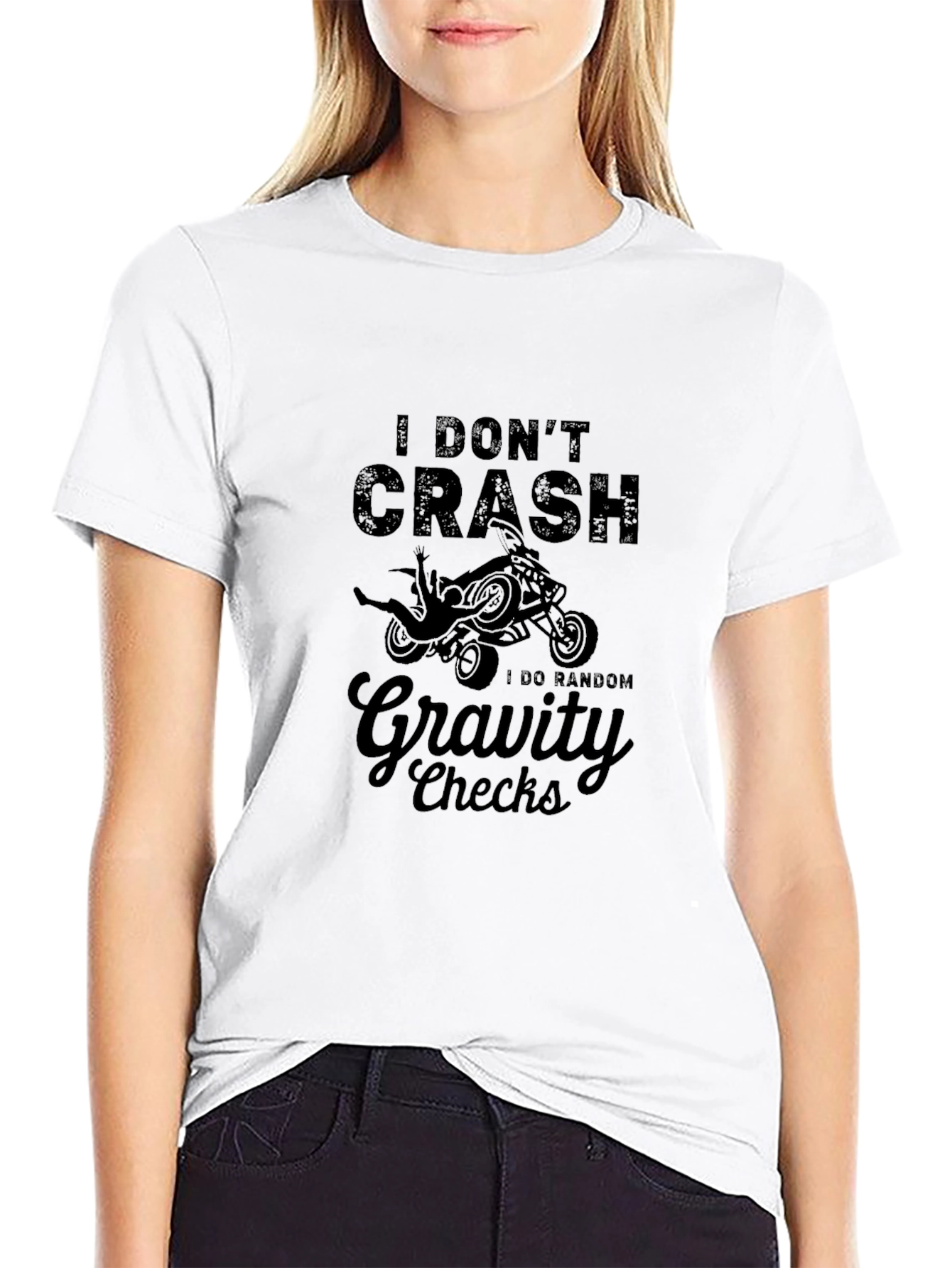 Funny I Dont Crash Graphic T-Shirt