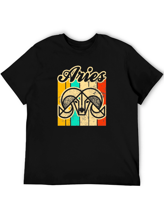 Retro Aries T-Shirt - Zodiac Astrology Tee
