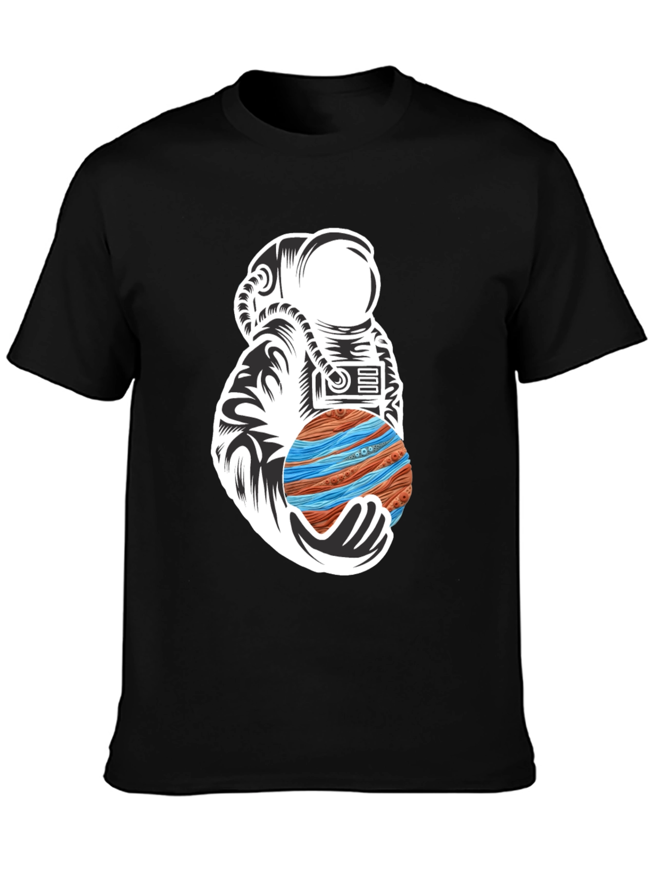 Astronaut Planet Graphic T-Shirt