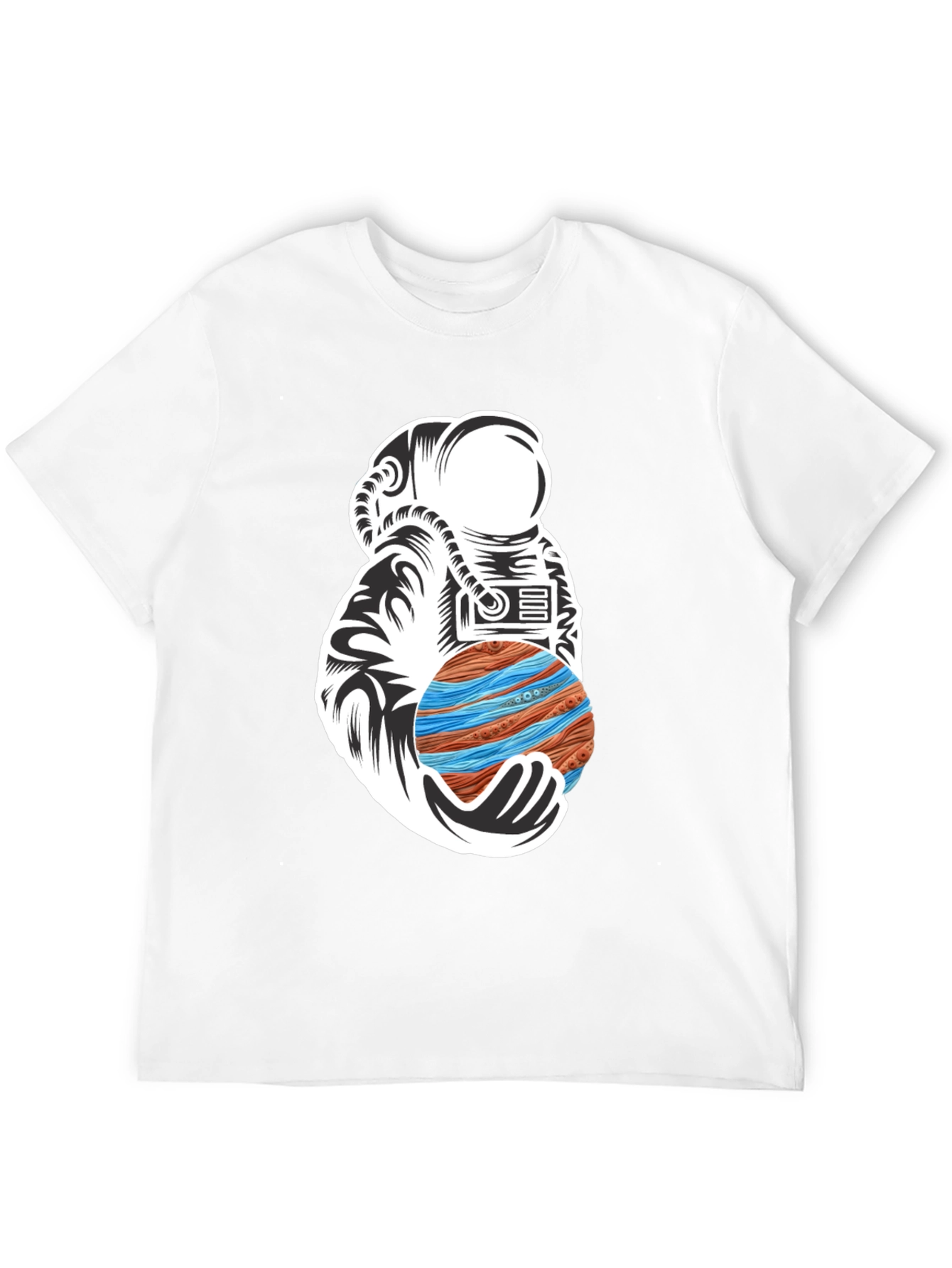 Astronaut Planet Graphic T-Shirt