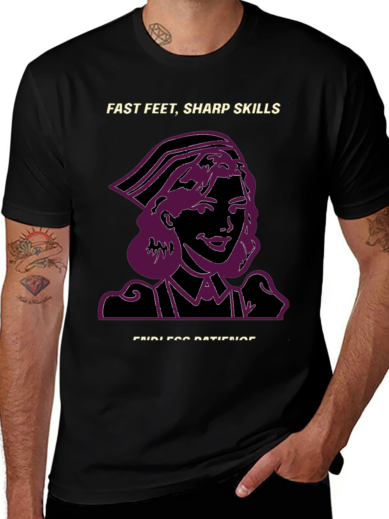 Nurse Graphic T-Shirt - Fast Feet Sharp Skills