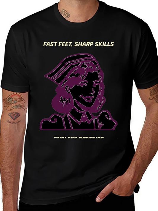 Nurse Graphic T-Shirt - Fast Feet Sharp Skills