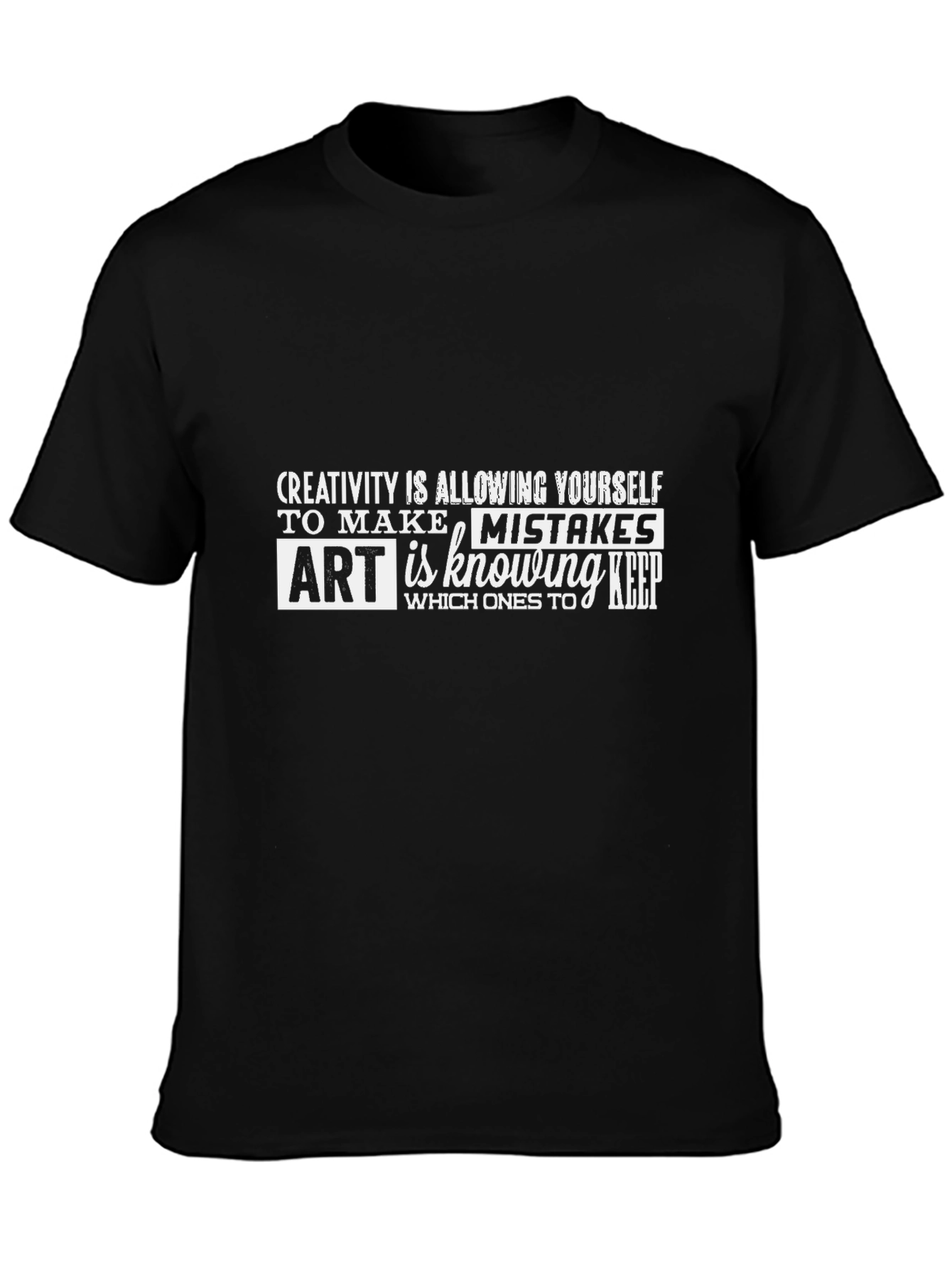 Creative Art T-Shirt - Creativity & Mistakes