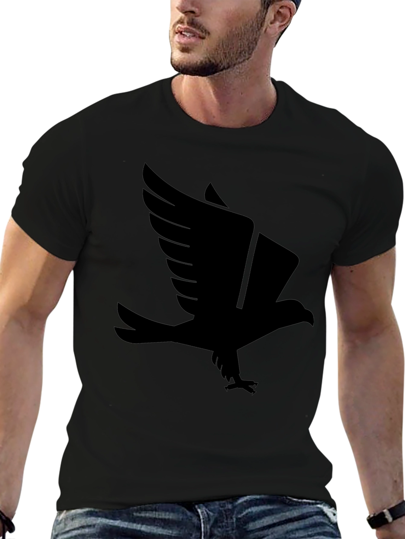 Black Eagle Graphic Tee - Stylish Mens T-Shirt
