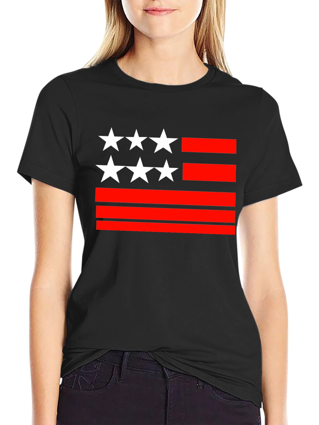 Stars & Stripes Graphic Tee - Patriotic Style