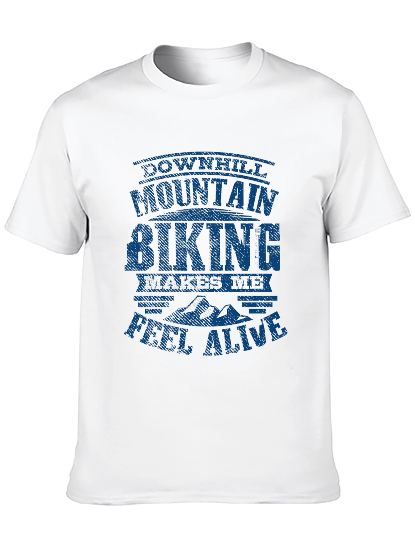 Mountain Biking Graphic Tee - Downhill Adventure