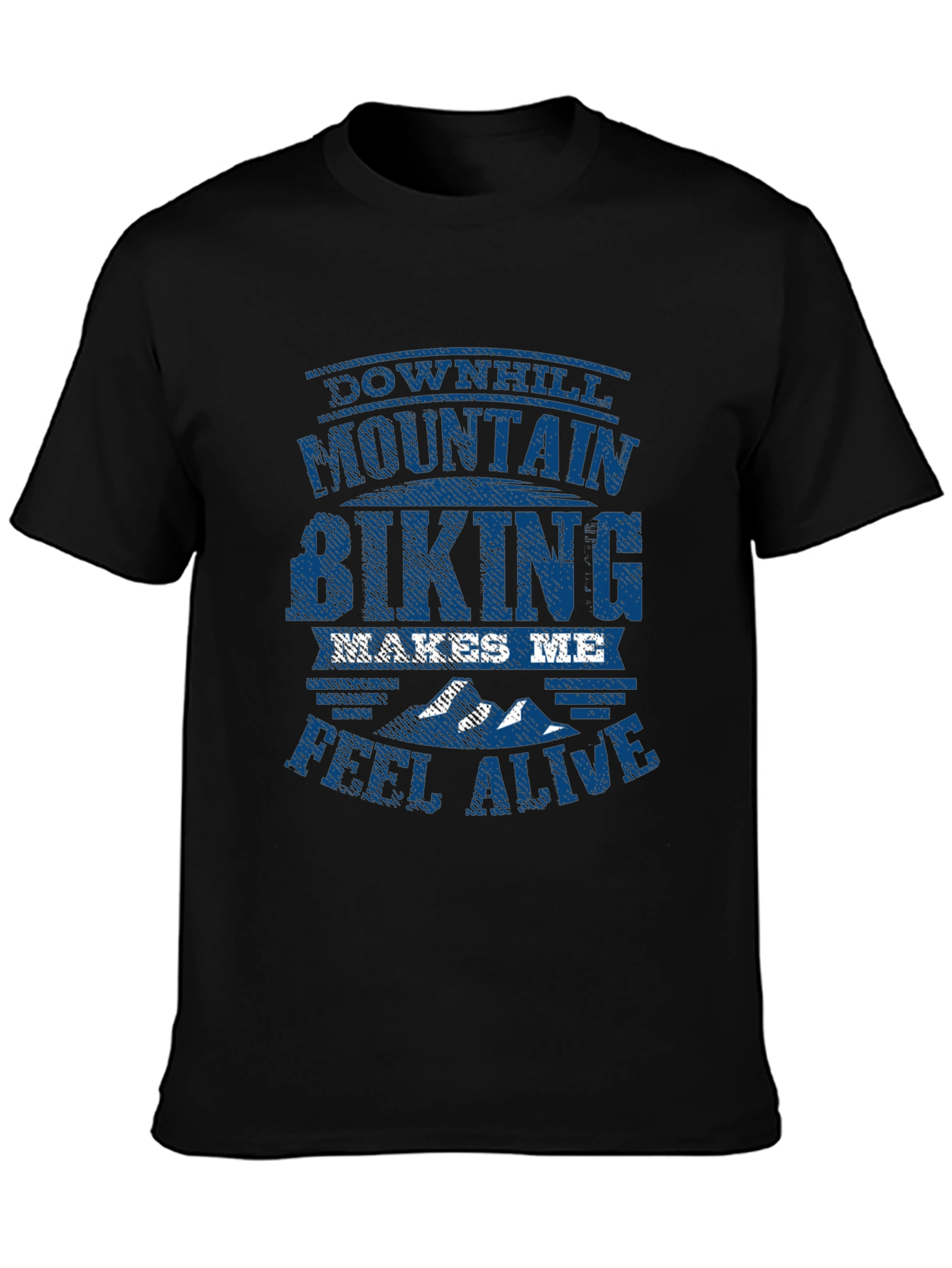 Mountain Biking Graphic Tee - Downhill Adventure