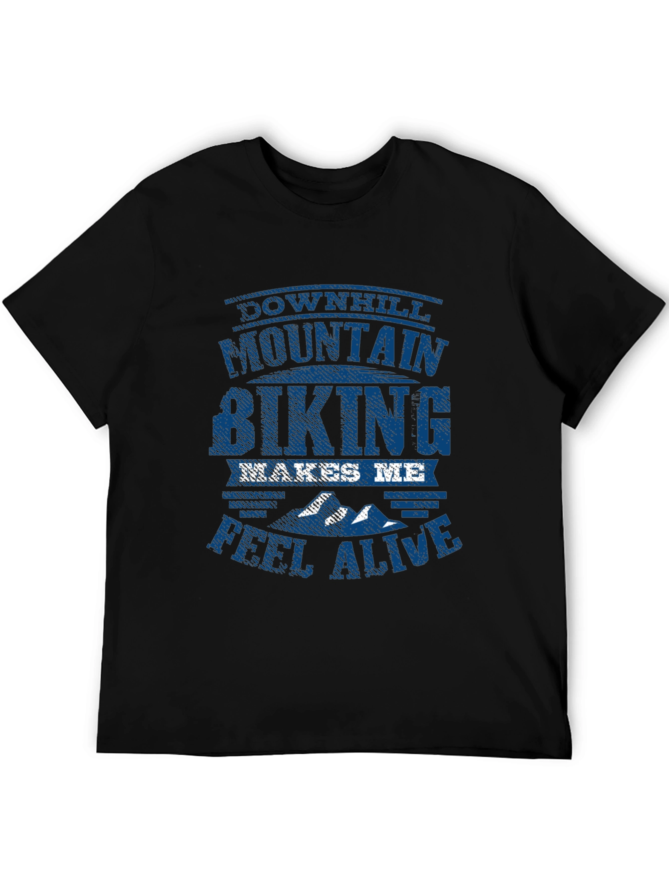 Mountain Biking Graphic Tee - Downhill Adventure