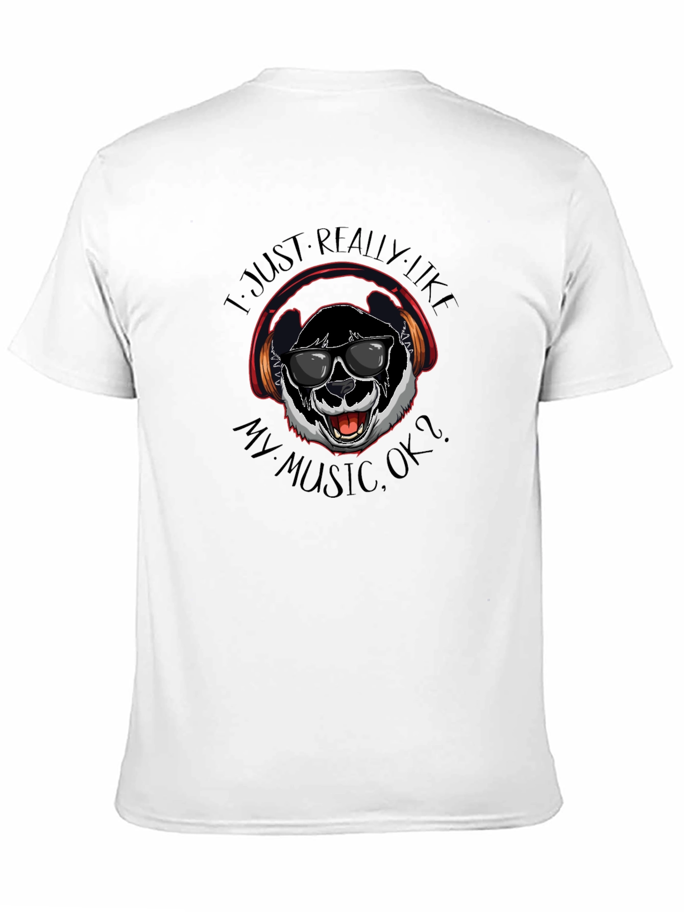 Panda Music Lover Graphic T-Shirt