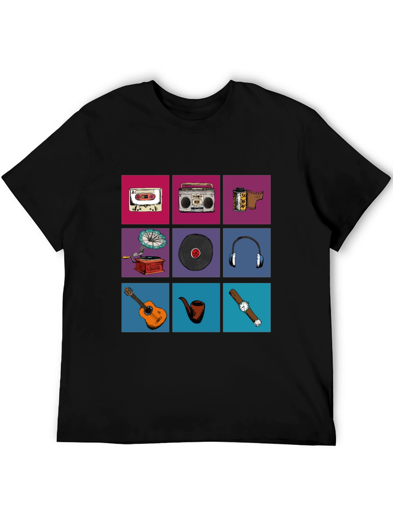 Retro Media Print T-Shirt