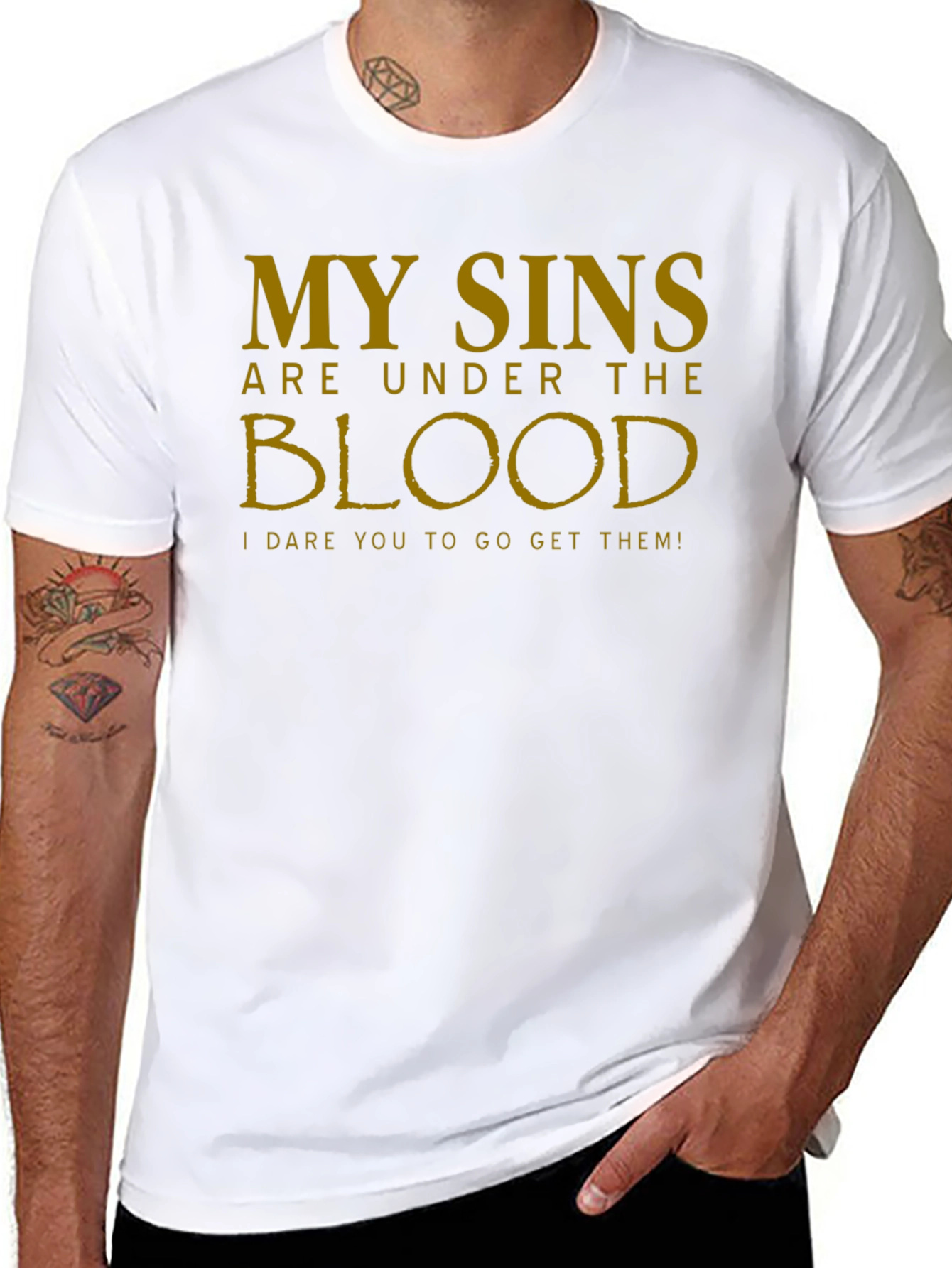 My Sins Are Under The Blood Graphic T-Shirt