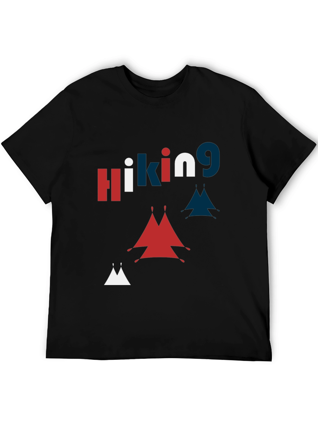 Hiking Graphic Print Crew Neck T-Shirt