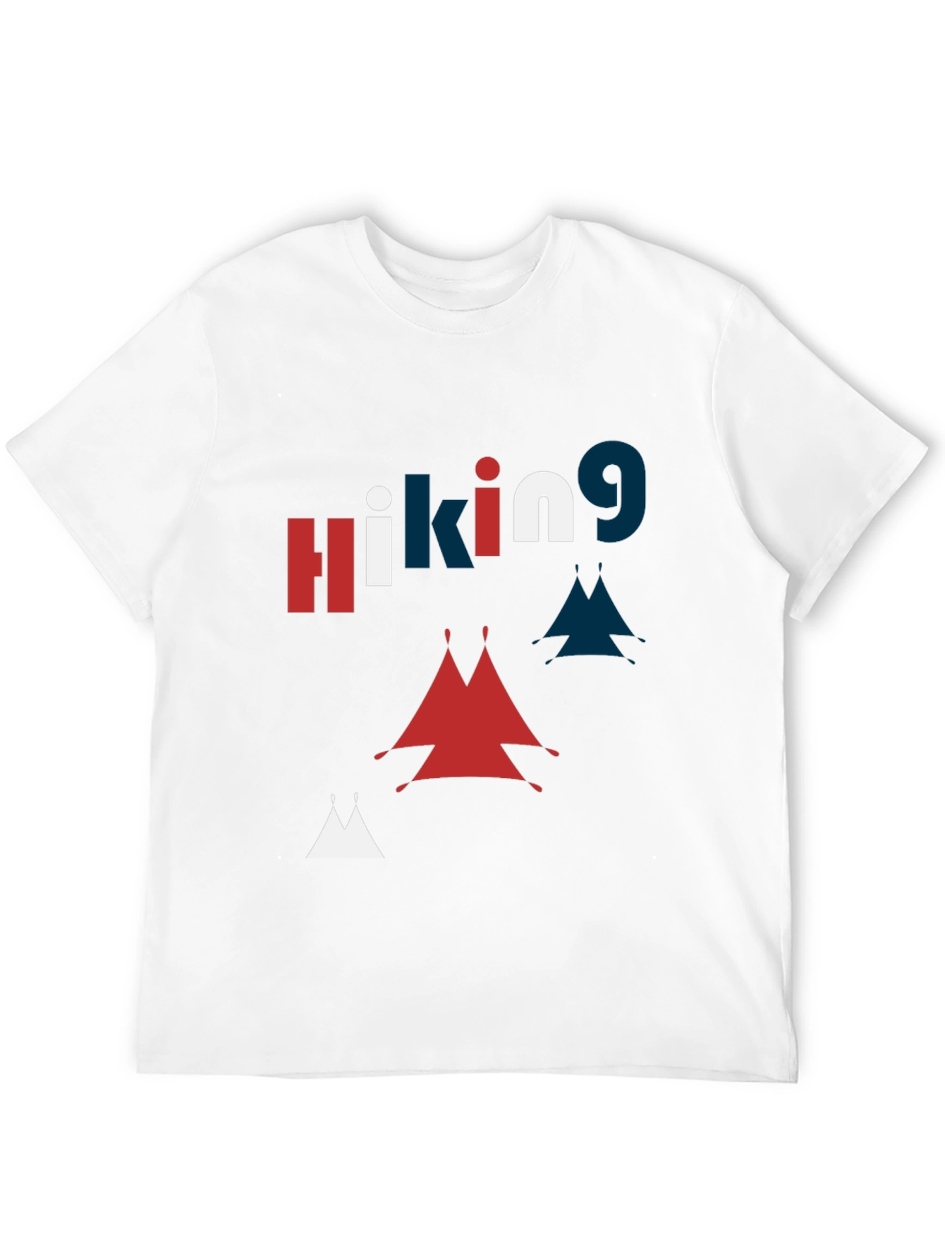 Hiking Graphic Print Crew Neck T-Shirt
