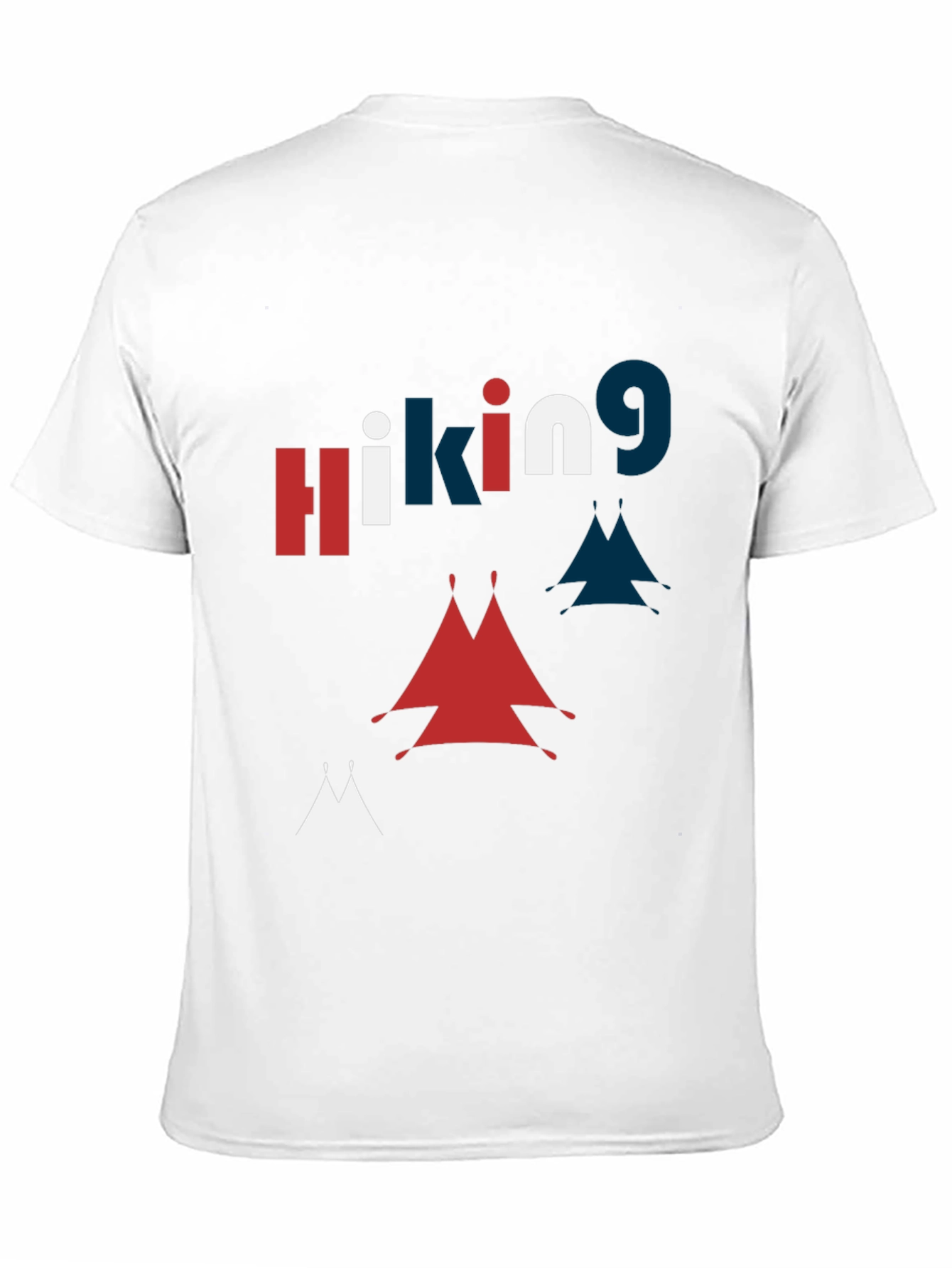 Hiking Graphic Print Crew Neck T-Shirt