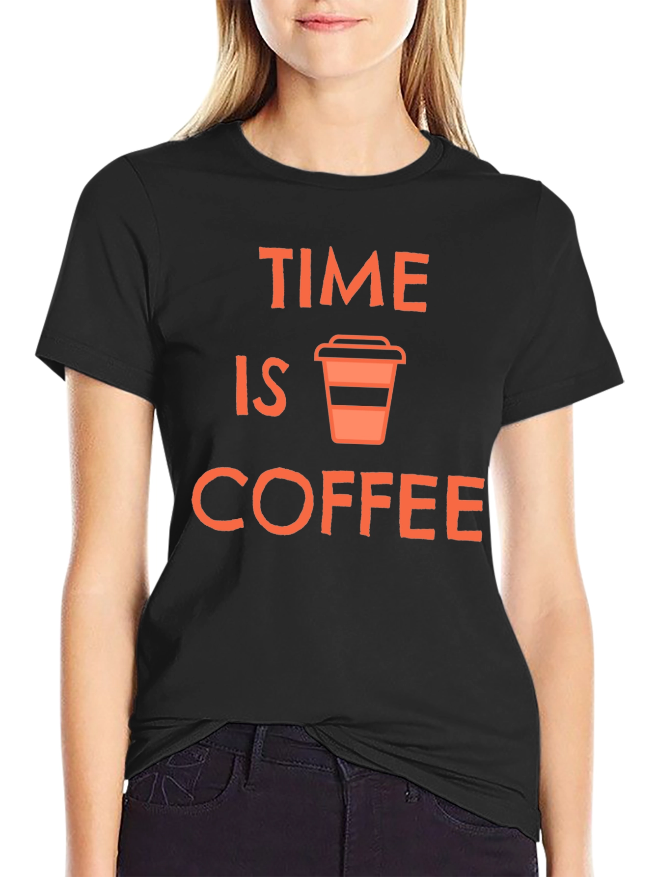 Time is Coffee T-Shirt - Black