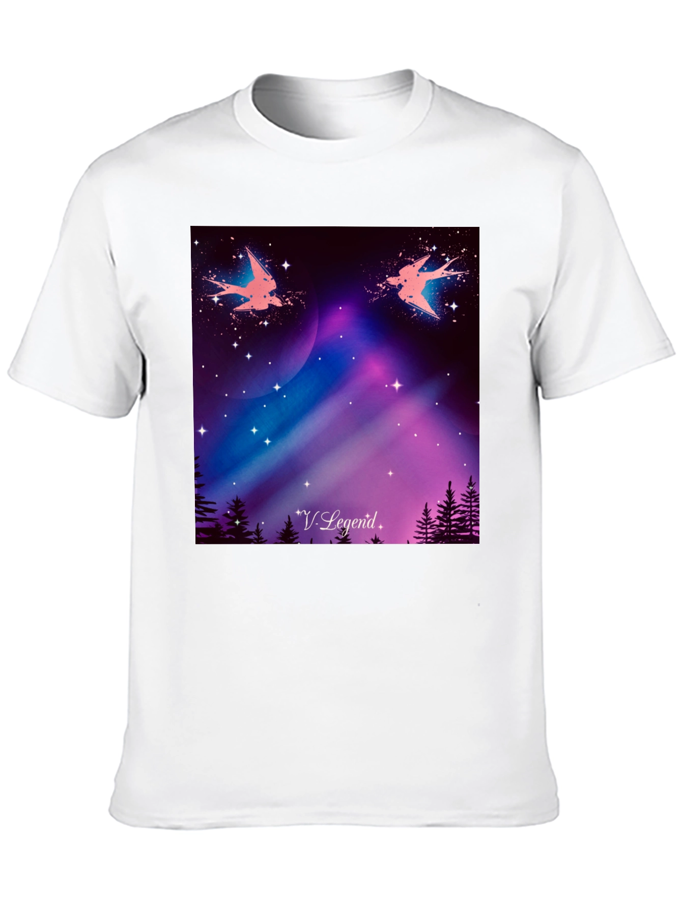 Cosmic Birds Graphic Tee - V. Legend Design