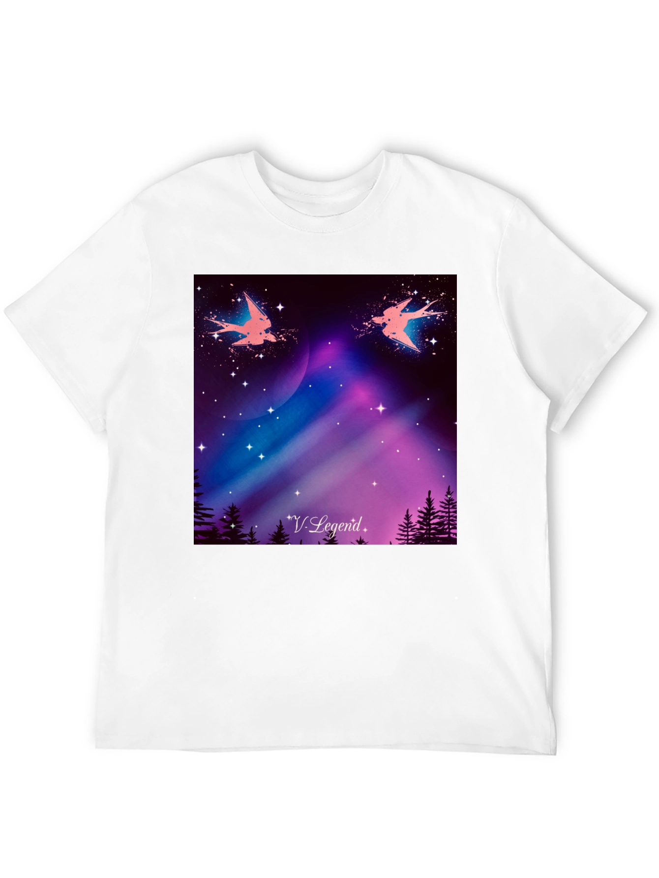 Cosmic Birds Graphic Tee - V. Legend Design