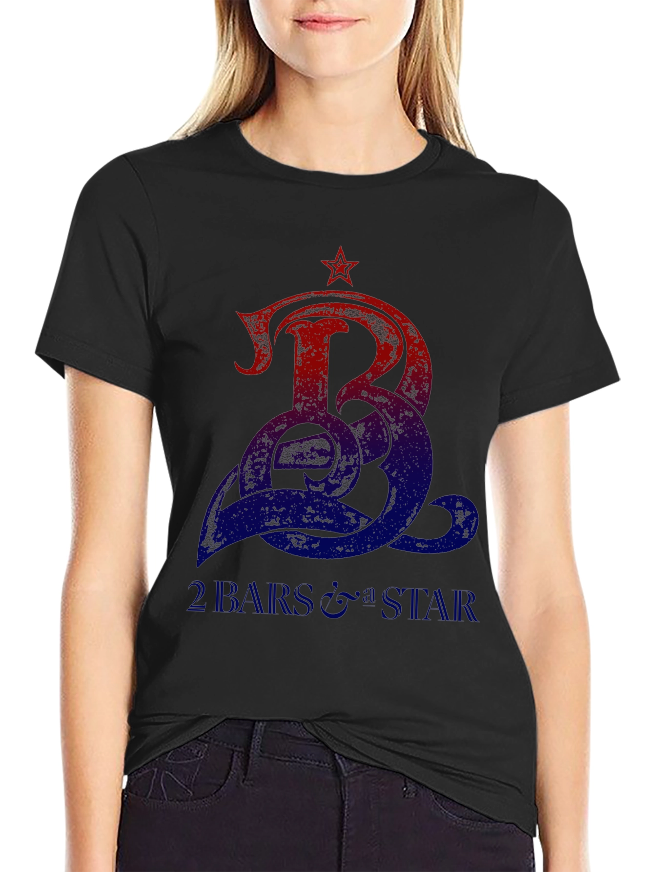 2 Bars & Star Graphic Tee