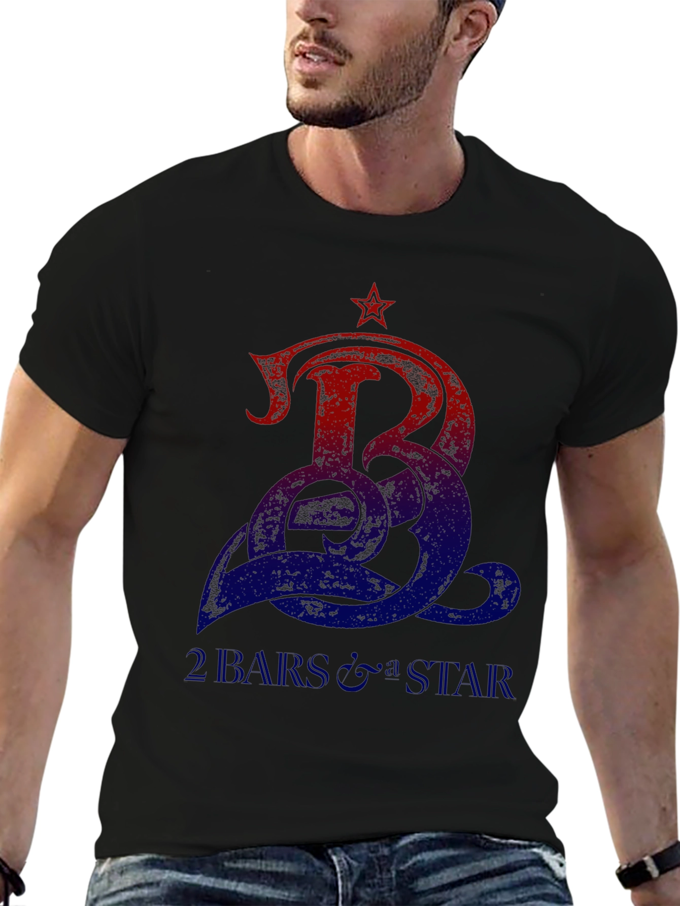 2 Bars & Star Graphic Tee