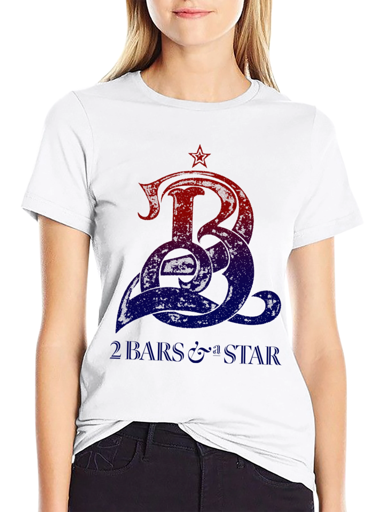 2 Bars & Star Graphic Tee