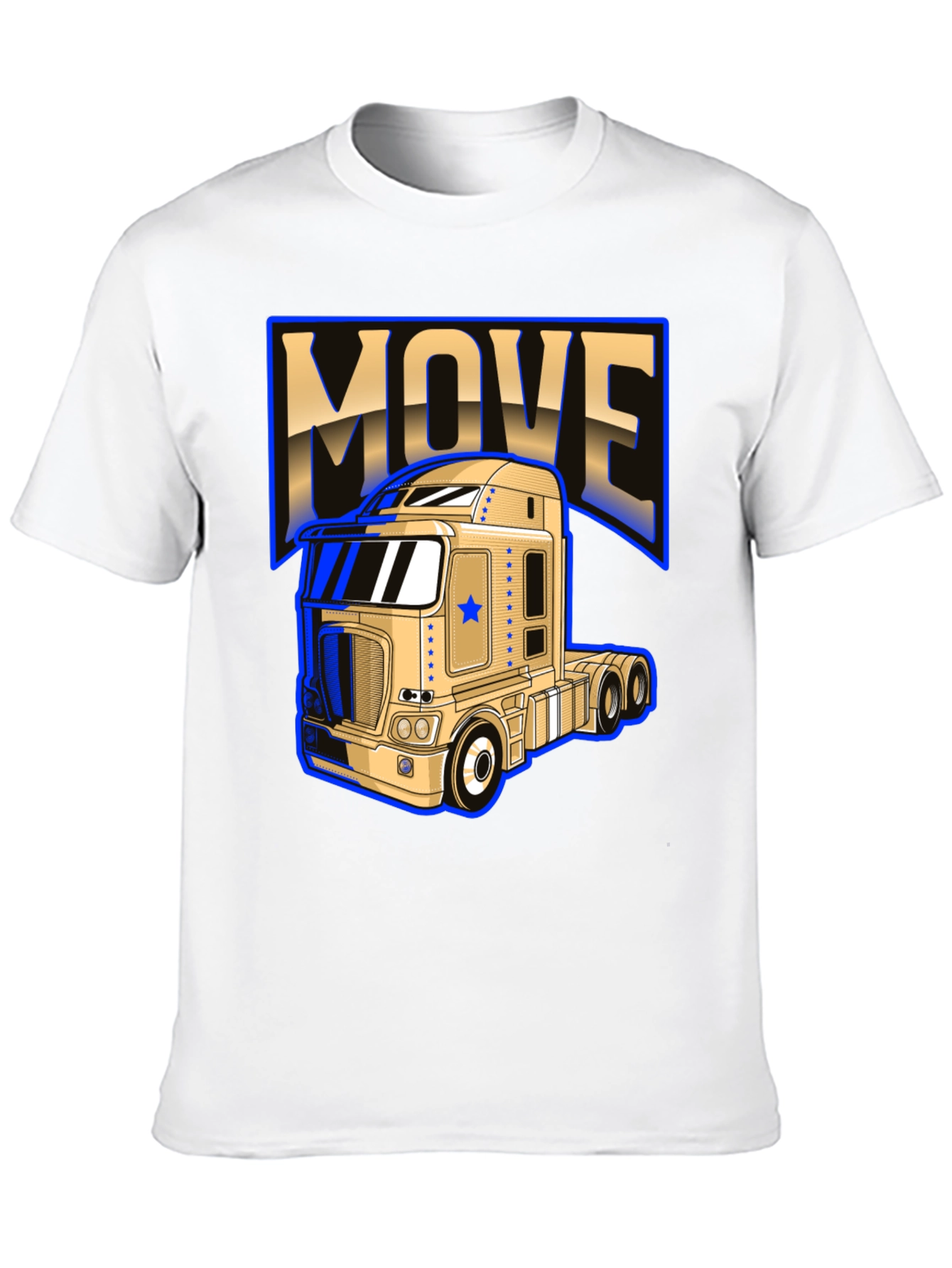 Move Trucker T-Shirt - Bold Graphic Design