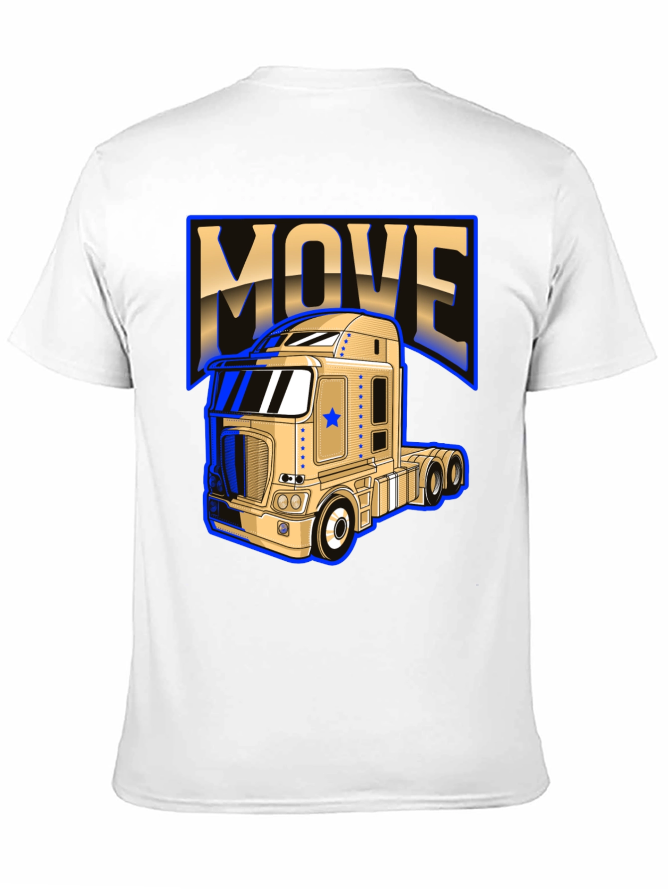 Move Trucker T-Shirt - Bold Graphic Design
