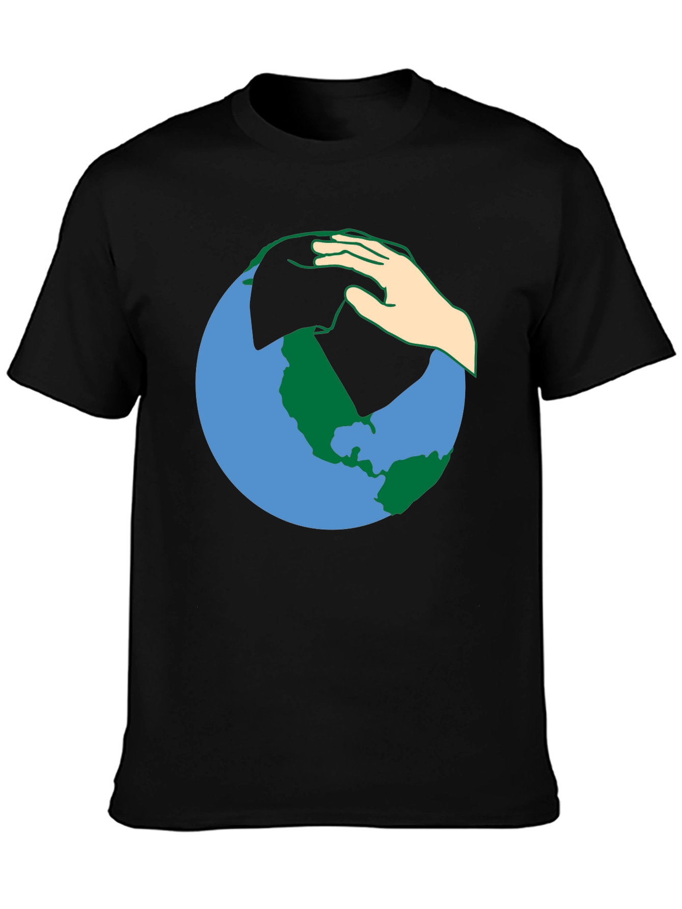 Earth Hand T-Shirt - Save the Planet Tee