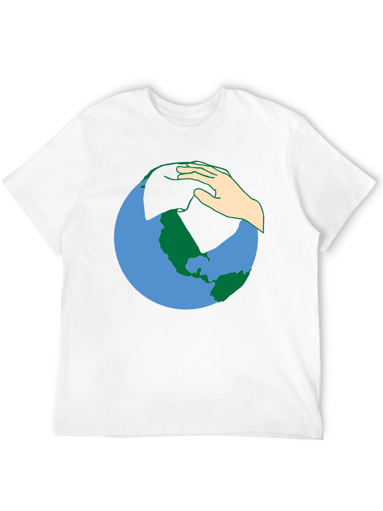 Earth Hand T-Shirt - Save the Planet Tee