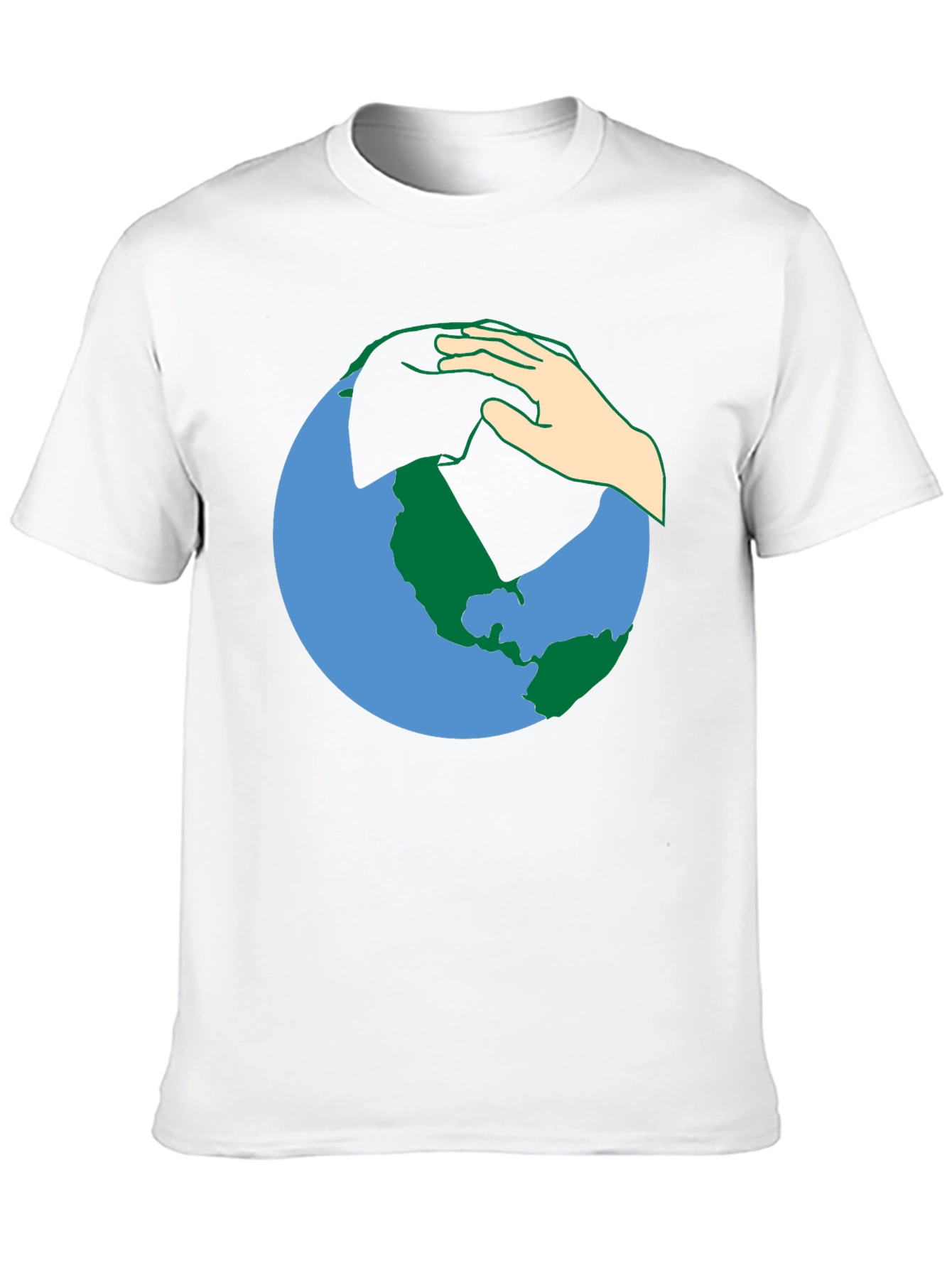 Earth Hand T-Shirt - Save the Planet Tee
