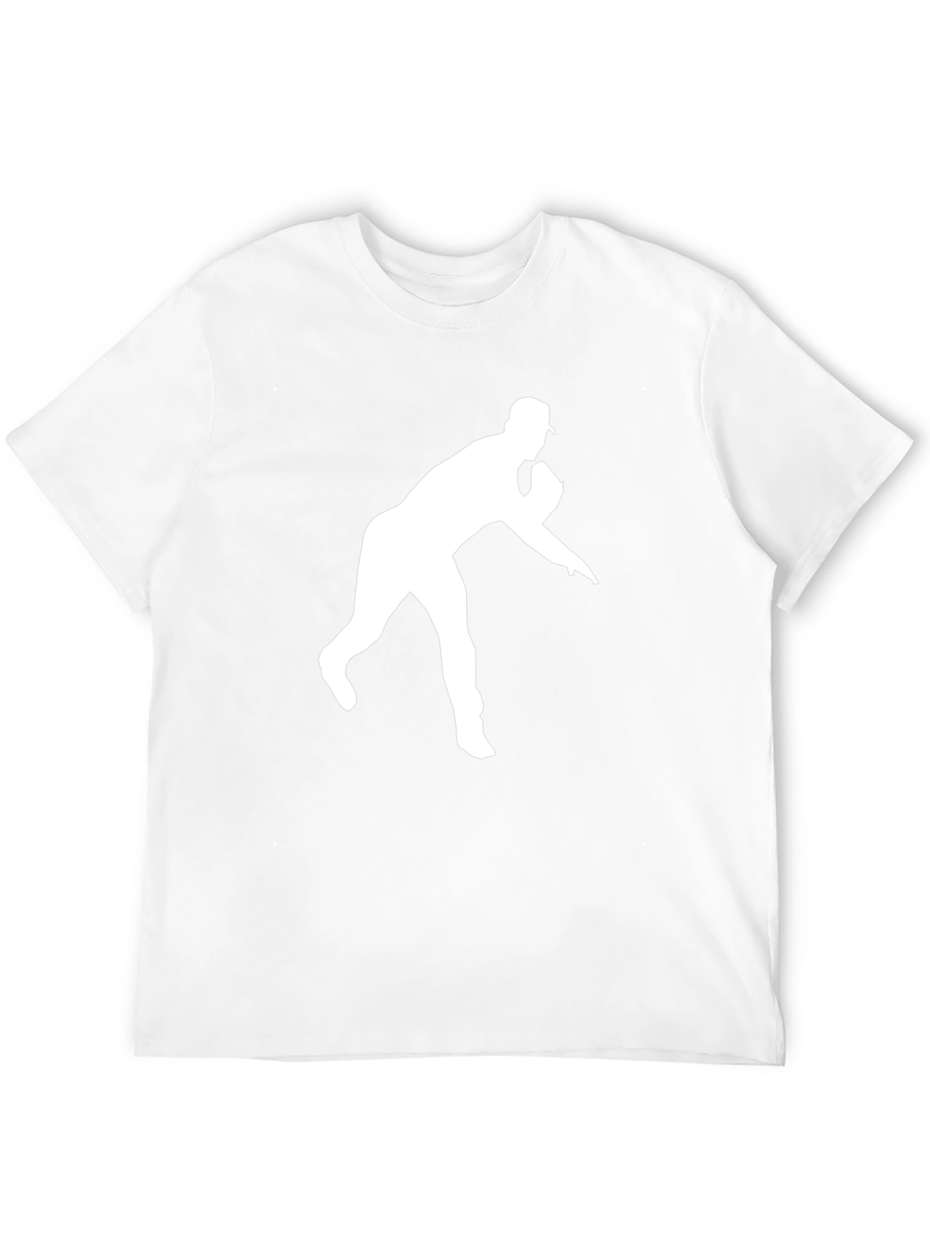 Baseball Pitcher Graphic Tee - Black