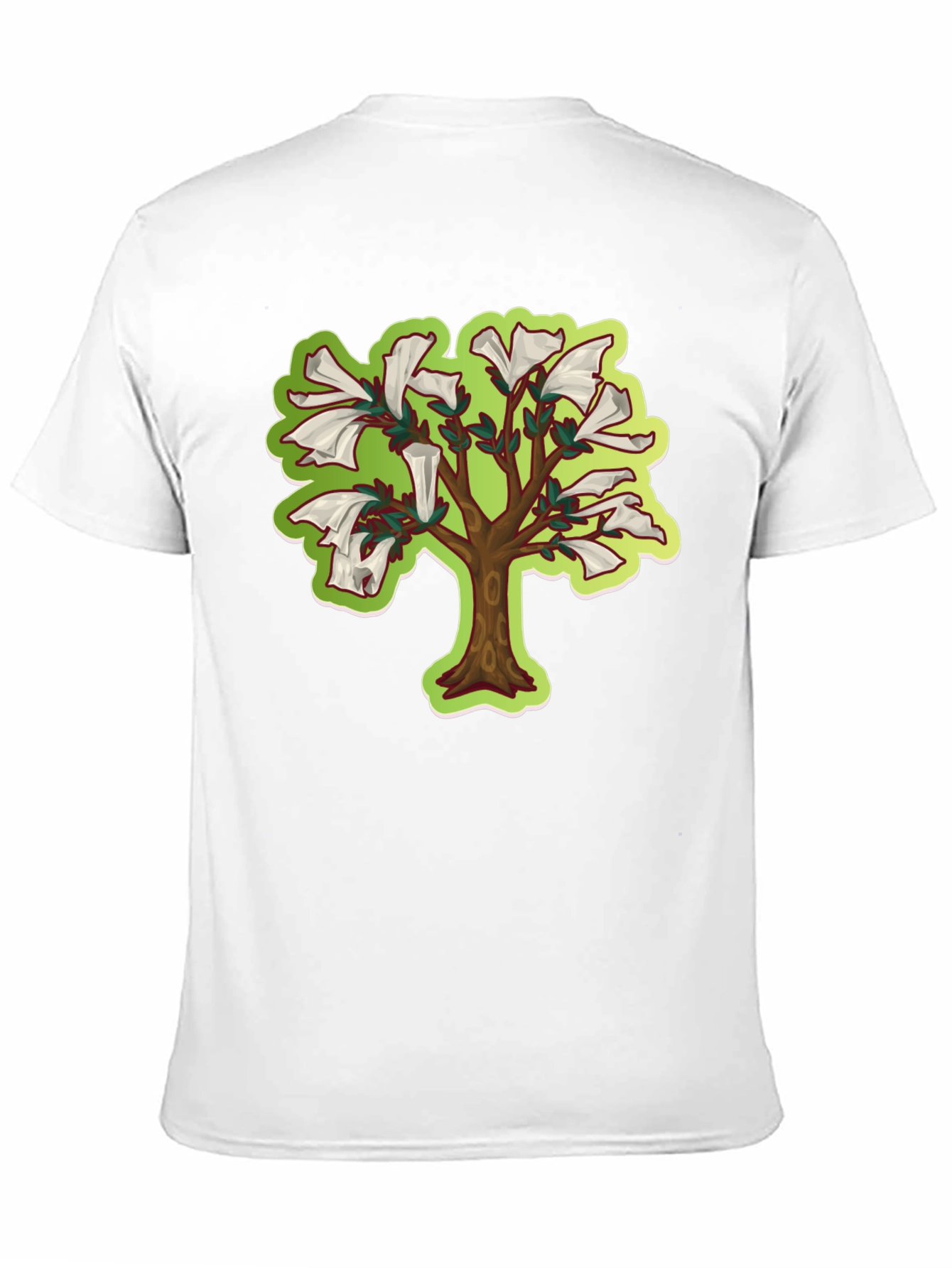 Unique Tree Graphic T-Shirt - Black Cotton Tee