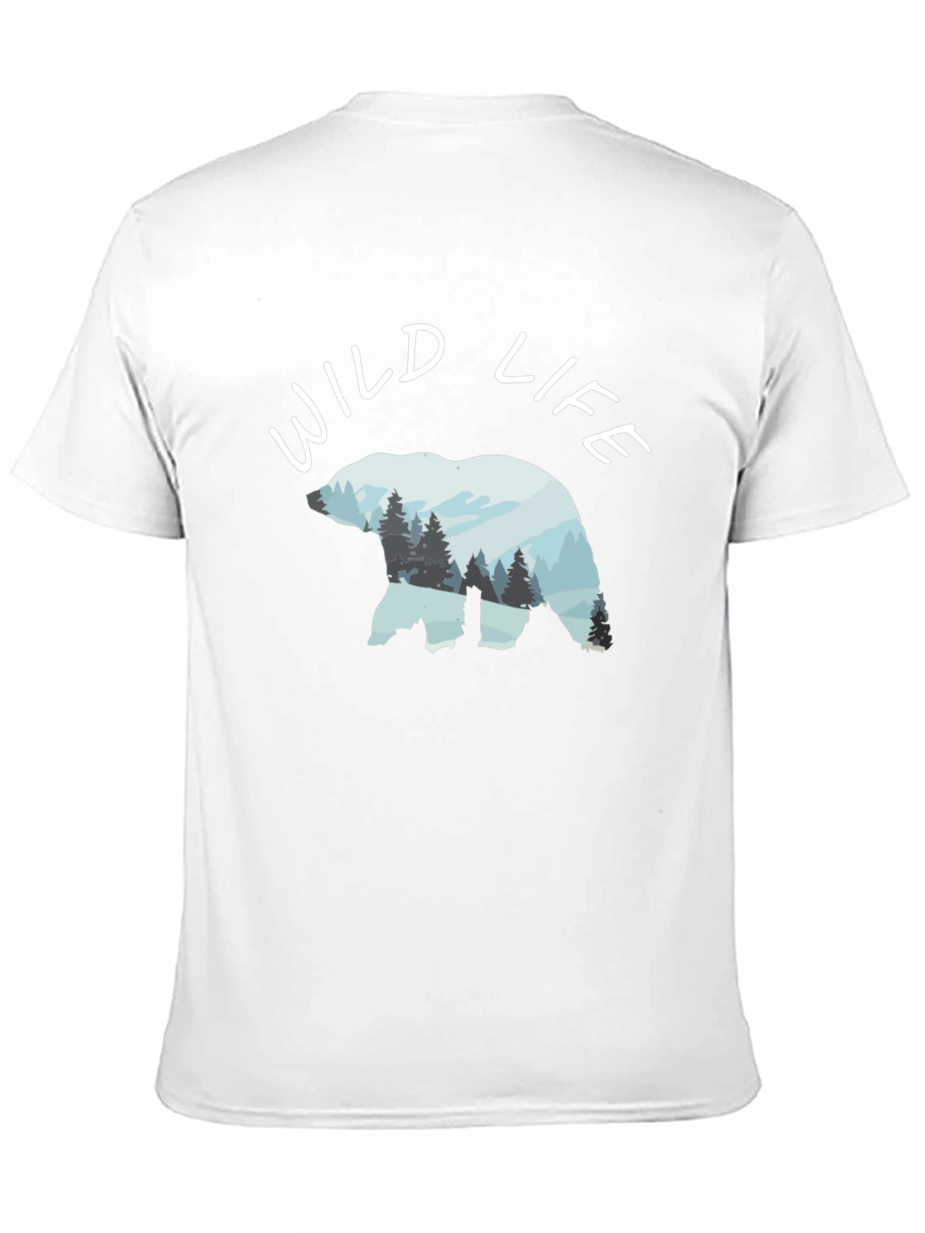 Wildlife Bear Graphic Black T-Shirt