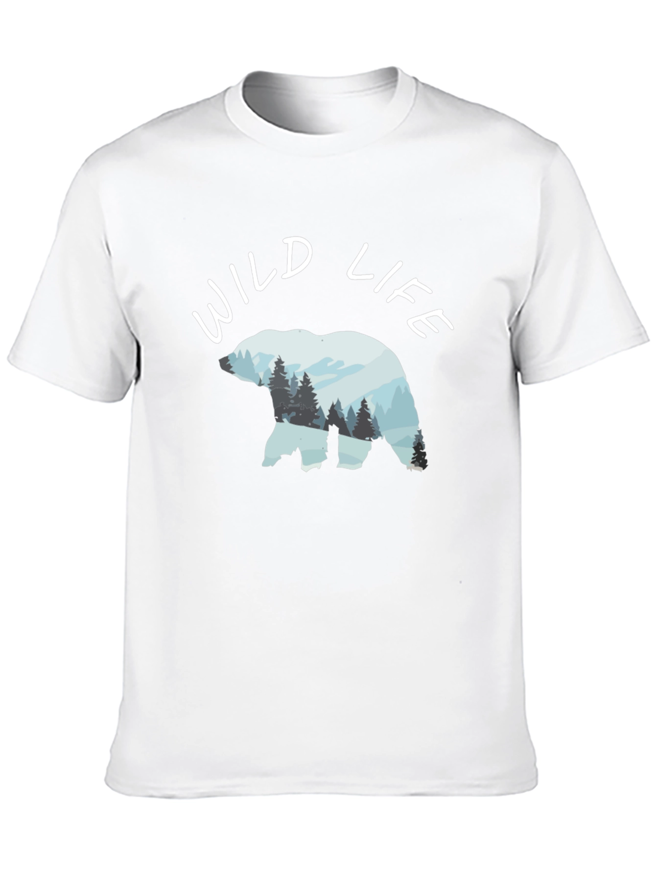 Wildlife Bear Graphic Black T-Shirt