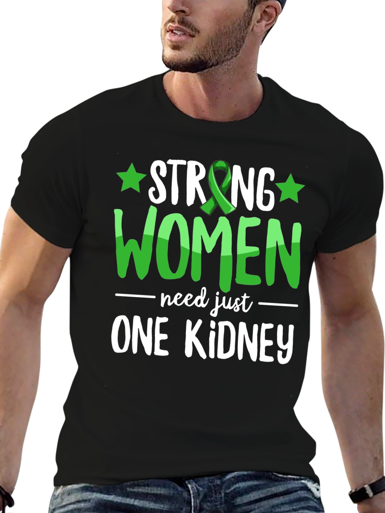 Strong Women One Kidney Awareness T-Shirt