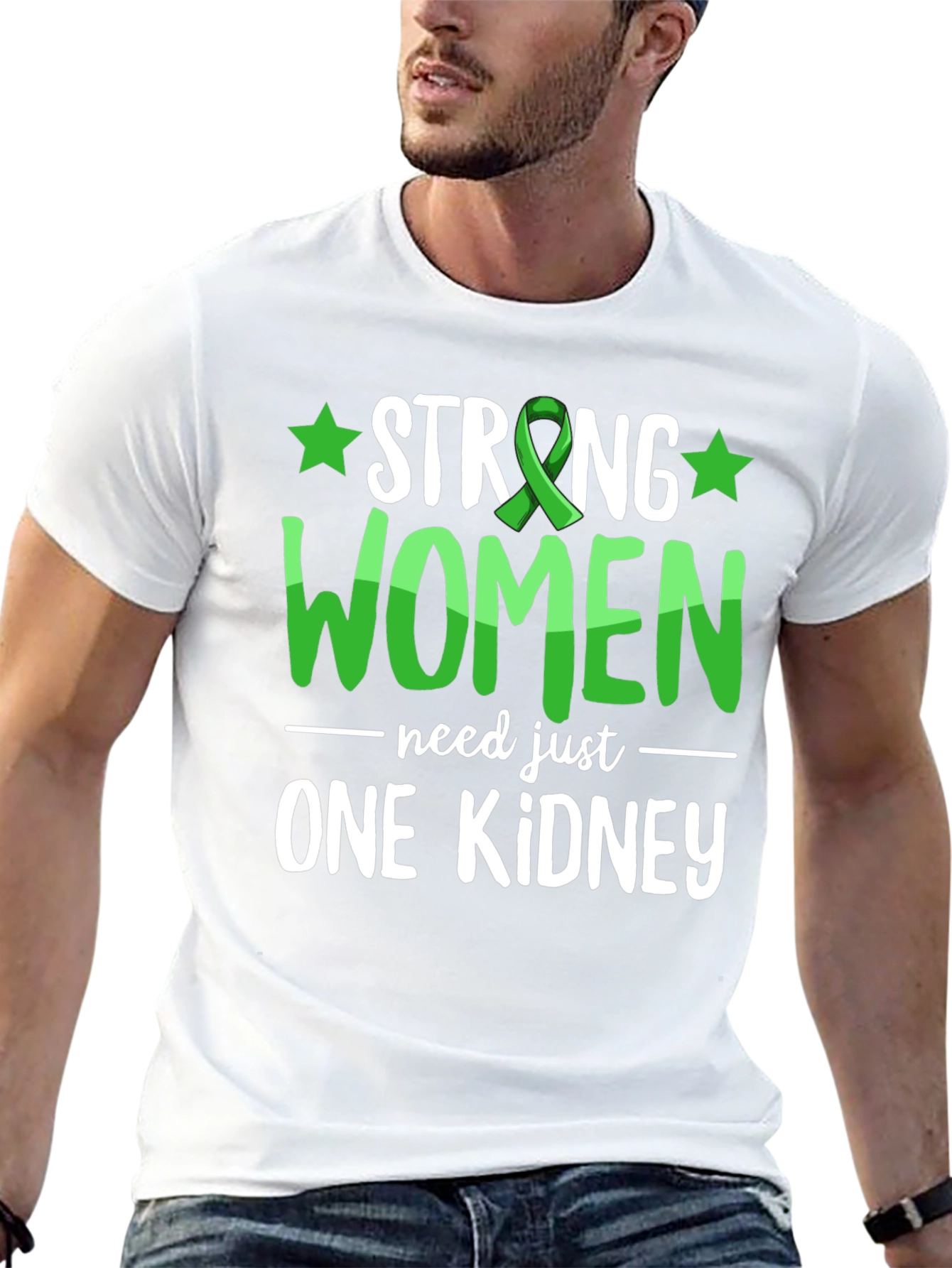 Strong Women One Kidney Awareness T-Shirt