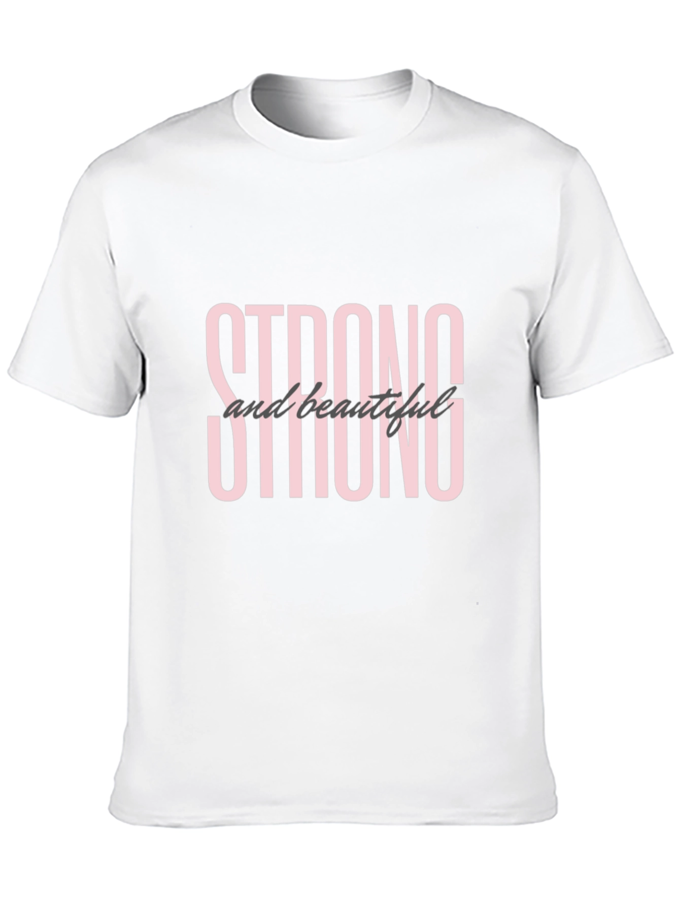 Strong and Beautiful Graphic Tee - Black