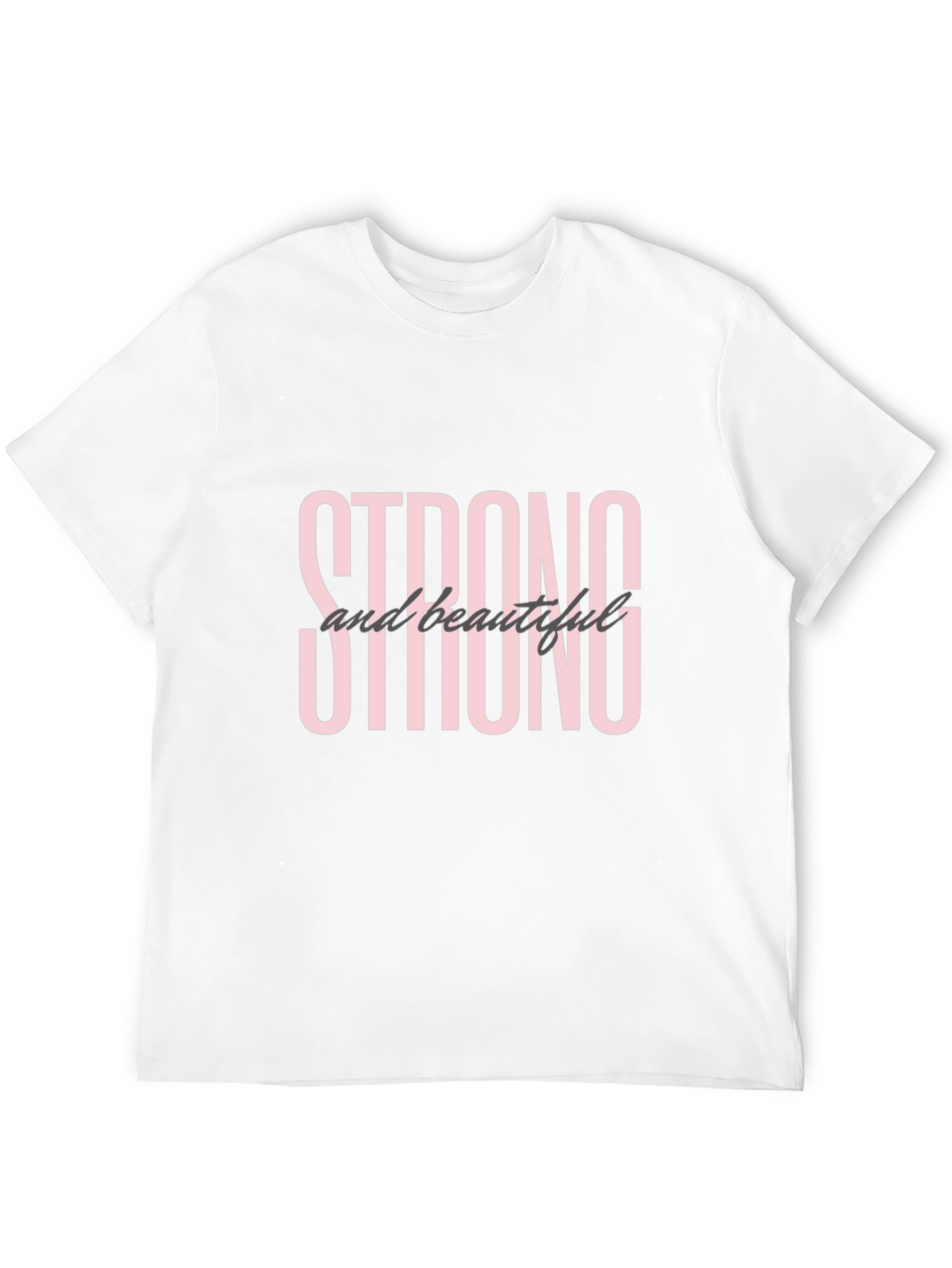 Strong and Beautiful Graphic Tee - Black