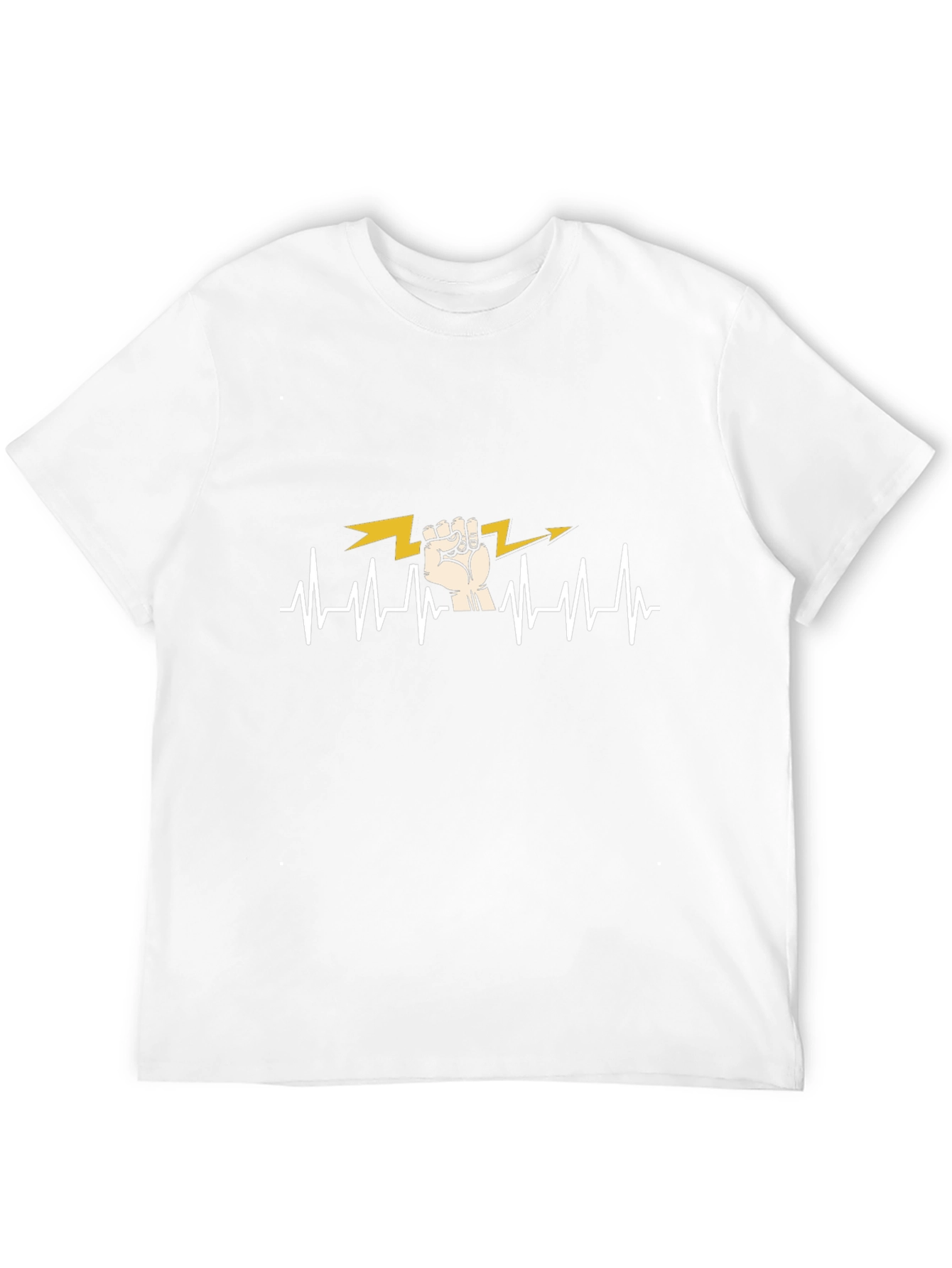 Electrician Heartbeat T-Shirt - Black
