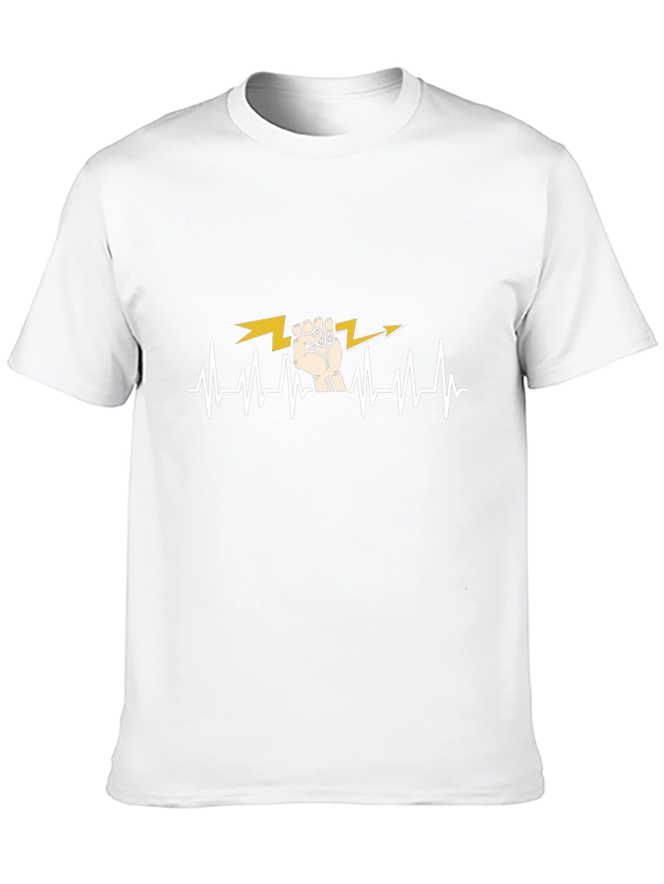Electrician Heartbeat T-Shirt - Black