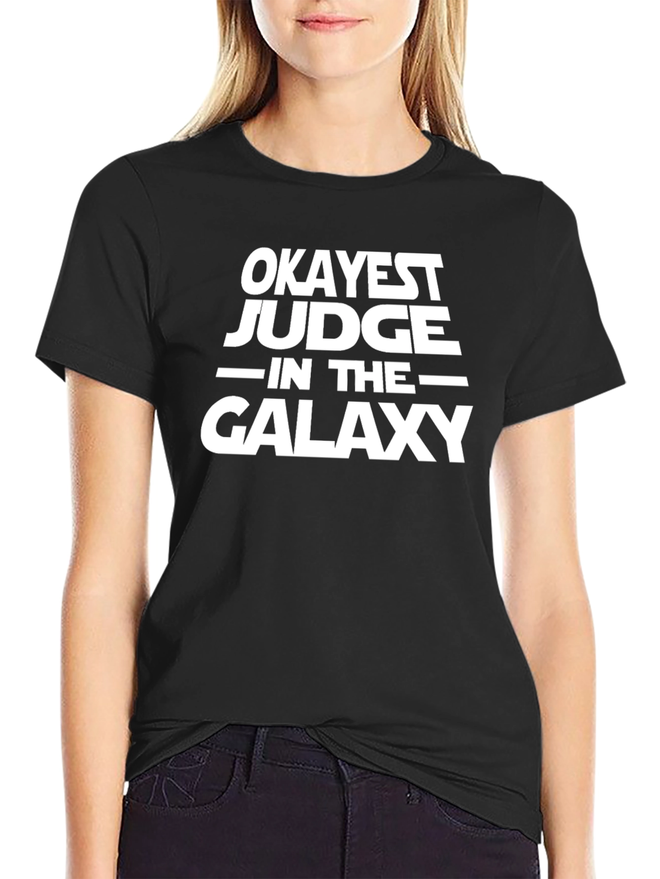 Okayest Judge Galaxy Tee - Sci-Fi Humor T-Shirt