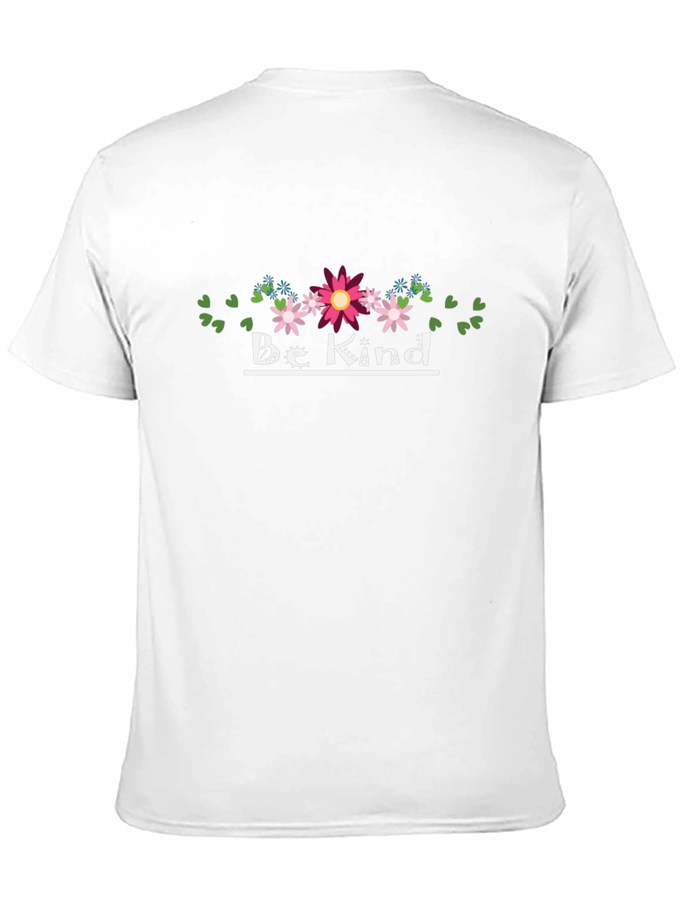 Be Kind Floral Graphic Black T-Shirt