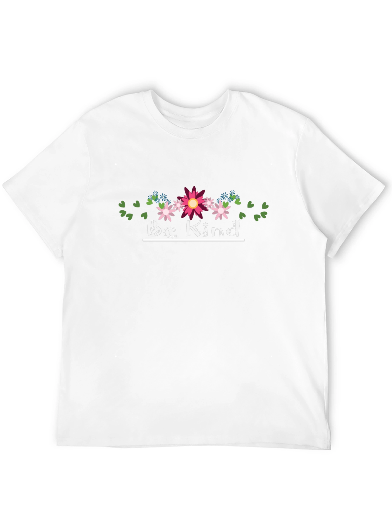 Be Kind Floral Graphic Black T-Shirt