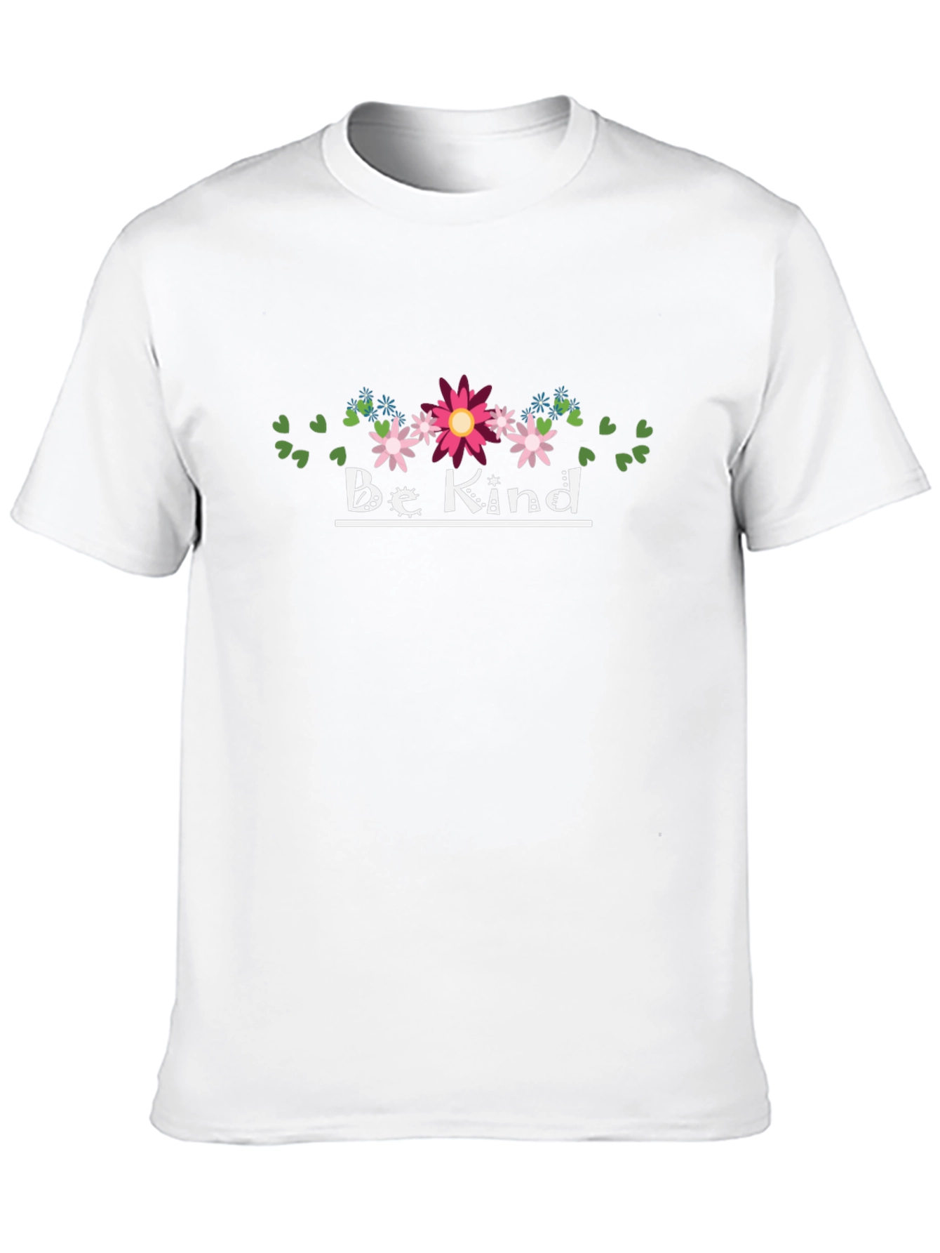 Be Kind Floral Graphic Black T-Shirt