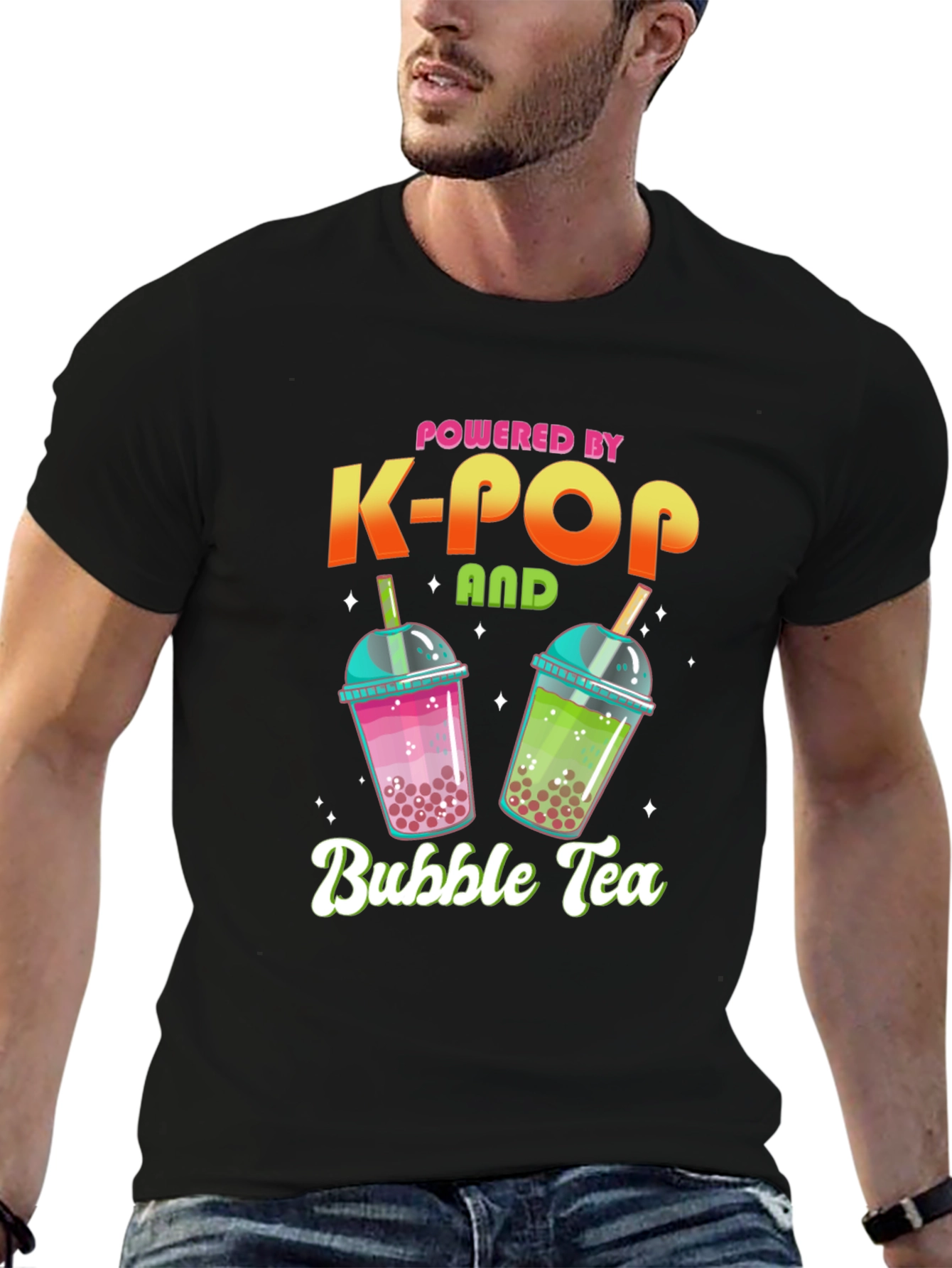 Powered by K-Pop and Bubble Tea T-Shirt