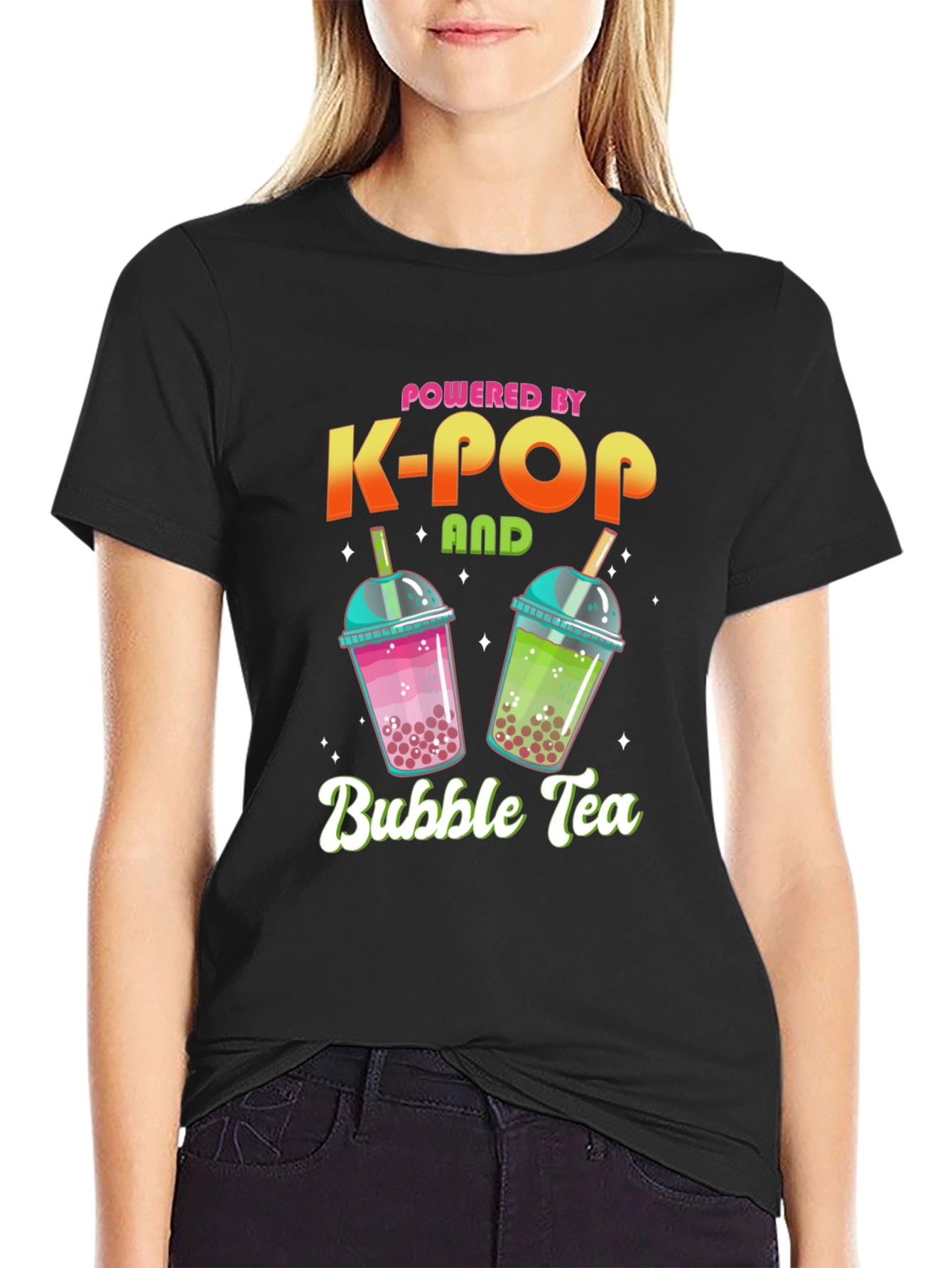 Powered by K-Pop and Bubble Tea T-Shirt
