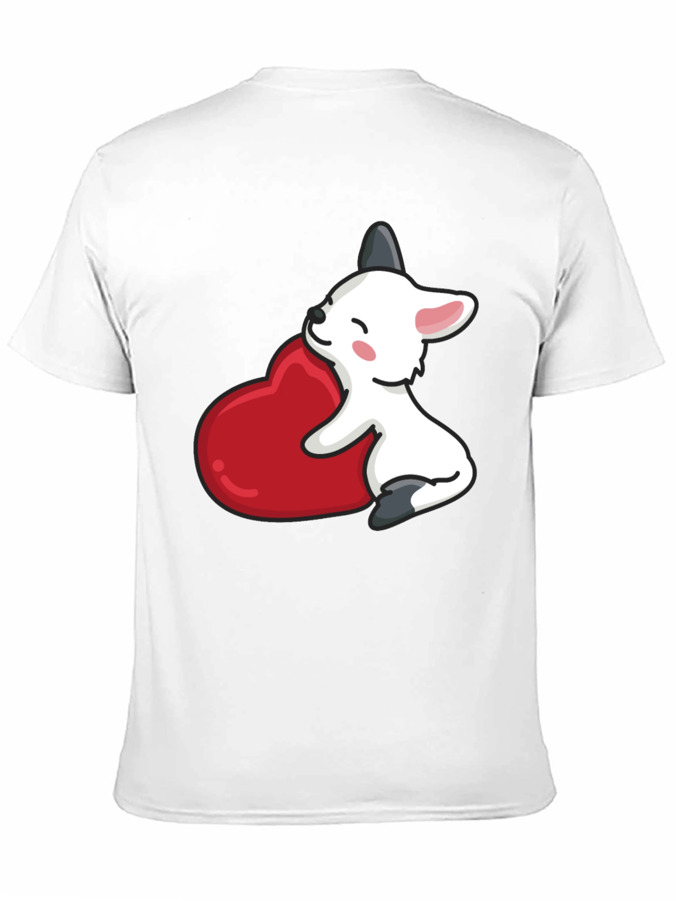 Cute Puppy Heart T-Shirt - Black